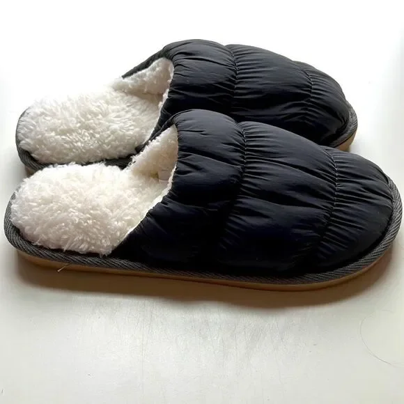 Alfani Blue Gray Puffy Slippers - Picture 2 of 3